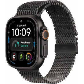 Смарт-часы Apple Watch Ultra 4, Black Titanium Black Milanese Loop L