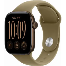 Умные часы Apple Watch Series 12 42 мм, GPS, Dark Bronze Aluminum, Olive Sport Band, S/M