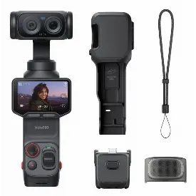 Экшн-камера Insta360 Luna Ultra 8K Dual-Lens Gimbal Camera Standart Bundle, черный