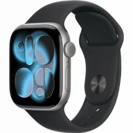 Умные часы Apple Watch Series 11 42 мм, M/L 140–245 мм, Space Gray Aluminum Case, Black Sport Band
