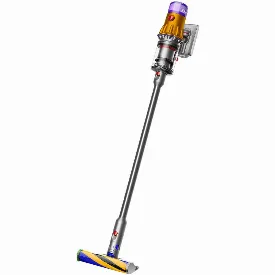 Пылесос Dyson V12 SV46 Detect Absolute Yellow/Nickel, серебристый