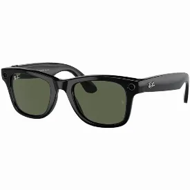 Очки Ray-Ban Wayfarer Shiny Black G15 Green Gen2, 155 53 Size