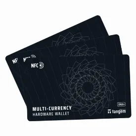 Аппаратный мультивалютный криптокошелек Tangem Wallet (3 Карты)