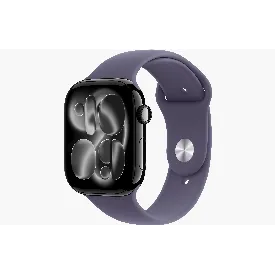 Умные часы Apple Watch Series 11 46 мм, S/M 130-200 мм, Jet Black Aluminum Case, Purple Fog Sport Band