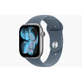 Умные часы Apple Watch Series 11 46 мм, S/M 130-200 мм, Space Gray Aluminum Case, Anchor Blue Sport Band