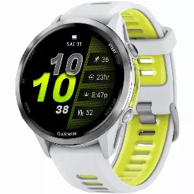 Умные часы Garmin Forerunner 970, 47 мм, Titanium Whitestone/Yellow (010-02969-11)