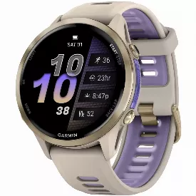 Умные часы Garmin Forerunner 970, 47 мм, Soft Gold / Translucent Indigoe (010-02969-12)