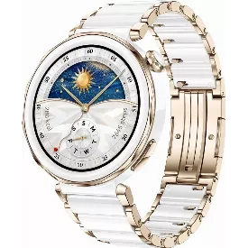 Умные часы Huawei Watch GT 5 Pro, 42 мм, JNA-B29, Ceramic White, керамический белый