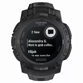 Умные часы Garmin Instinct 3 45mm, Solar Tactical Edition Black, черный (010-02934-50)