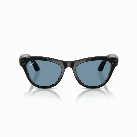 Очки Ray-Ban Skyler Shiny Black Cerullean Blue, 150 52 Size