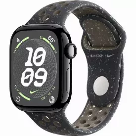 Умные часы Apple Watch Series 10 42 мм Jet Black Aluminium Case with Midnight Sky Nike Sport Band - S/M