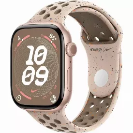 Умные часы Apple Watch Series 10 46 мм Rose Gold Aluminium Case with Desert Stone Nike Sport Band - M/L