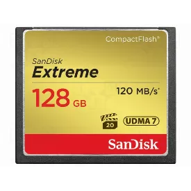 Карта памяти SanDisk Extreme CompactFlash UDMA 7 128 ГБ SDCFXSB-128G-G46