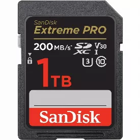 Карта памяти SanDisk Extreme Pro SDXC 1 ТБ SDSDXXD-1T00-GN4IN