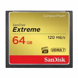 Карта памяти SanDisk Extreme CompactFlash 64 ГБ SDCFXSB-064G-G46