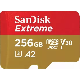 Карта памяти SanDisk Extreme microSDXC 256 ГБ SDSQXAV-256G-GN6MN