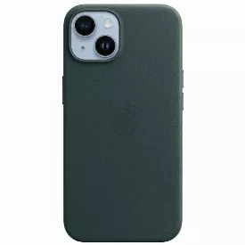 Чехол Apple для iPhone 14 Leather MagSafe Forest Green (MPP53)