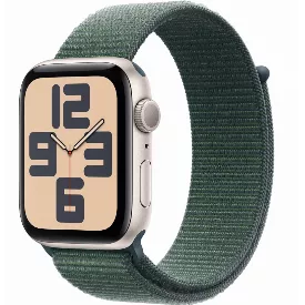 Умные часы Apple Watch Series SE Gen 2 44 мм Starlight Aluminum Case with Lake Green Sport Loop, зеленый