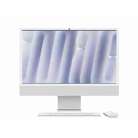 Моноблок Apple iMac 24" Retina 4,5K, MWUU3, Apple M4, SSD 256 ГБ, Apple M4 10-Core GPU, MacOS, Silver, серебристый 