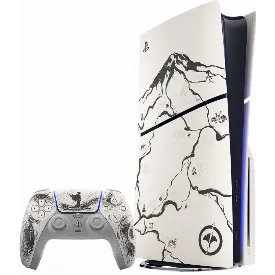 Игровая приставка Sony Ps5 Slim с дисководом, Ghost of Yotei, Black, черный