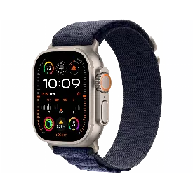 Apple Watch Ultra 2 (2024) GPS + Cellular 49 mm Natural Titanium Case with Navy Alpine Loop Medium