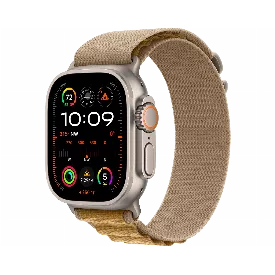 Apple Watch Ultra 2 (2024) GPS + Cellular 49 mm Natural Titanium Case with Tan Alpine Loop Large