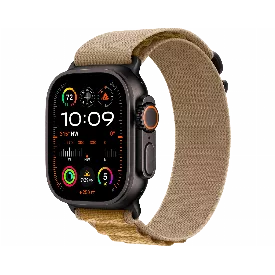 Apple Watch Ultra 2 (2024) GPS + Cellular 49 mm Black Titanium Case with Tan Alpine Loop Large