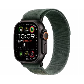 Apple Watch Ultra 2 (2024) GPS + Cellular 49 mm Black Titanium Case with Green Trail Loop Medium