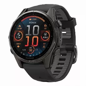 Умные часы Fenix 8, 43 мм, Amoled Sapphire Titanium Carbon Gray, темно-серый (0100290321)