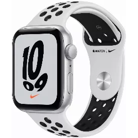 Смарт-часы Apple Watch Nike SE GPS 44 мм, чистая платина/черный