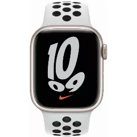 Смарт-часы Apple Watch Nike Series 7 GPS 41 мм, сияющая звезда/чистая платина