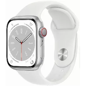 Умные часы Apple Watch Series 8 41 мм, Aluminium Case, silver/white Sport Band M/L