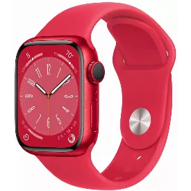 Умные часы Apple Watch Series 8 41 мм, Aluminium Case, RED Sport Band S/M