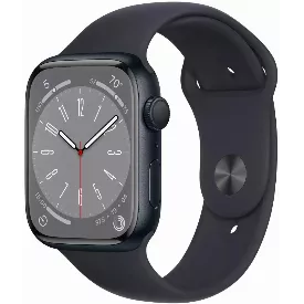 Умные часы Apple Watch Series 8 45 мм GPS, Aluminium Case, midnight Sport Band M/L