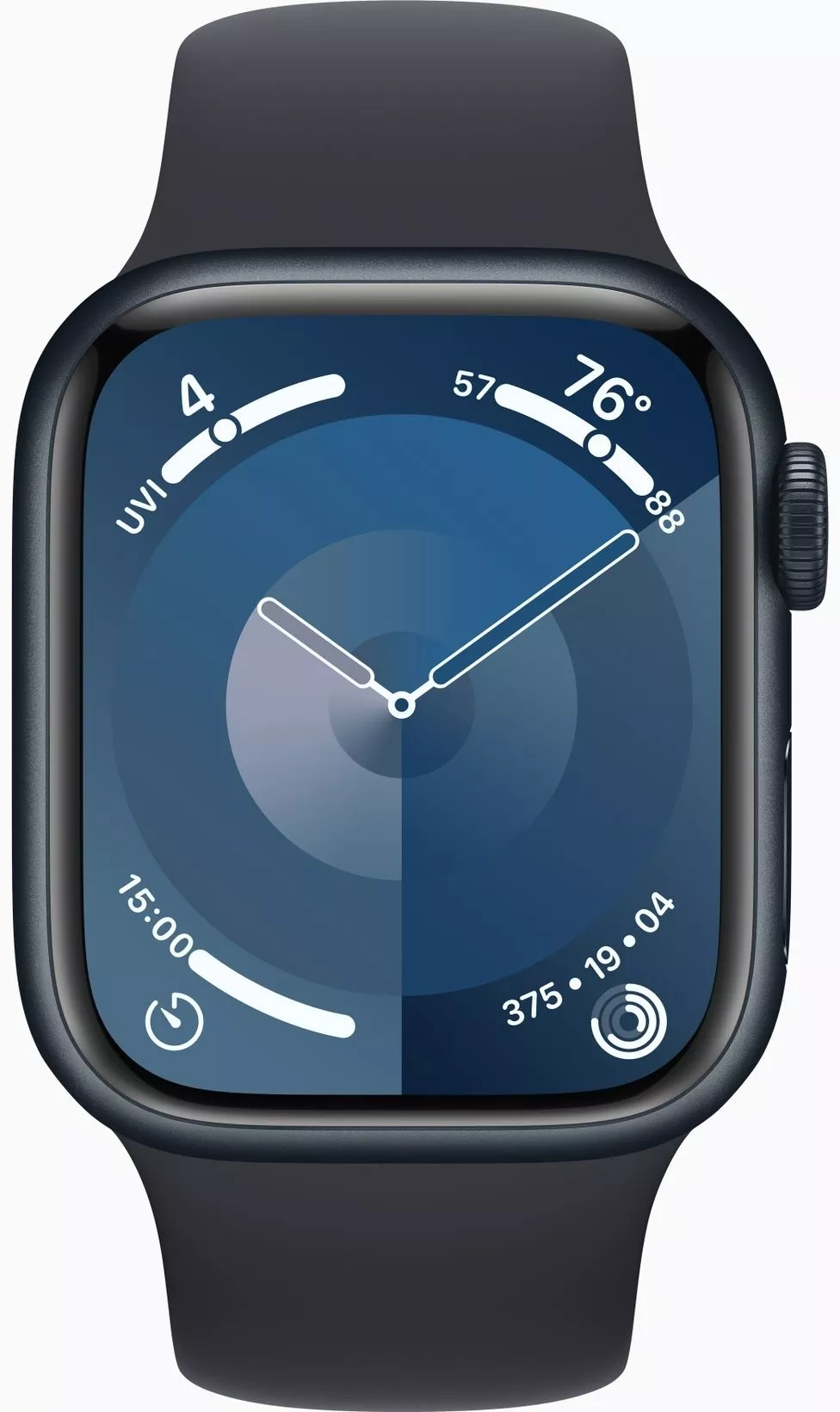 Умные часы Apple Watch Series 9 41 мм Aluminium Case GPS + Cellular, Midnight Sport Band - M/L