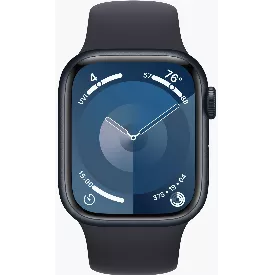 Умные часы Apple Watch Series 9 41 мм Aluminium Case GPS, Midnight Sport Band - S/M