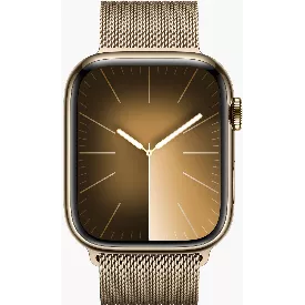 Умные часы Apple Watch Series 9 45 мм Stainless Steel Case GPS, Gold Milanese Loop