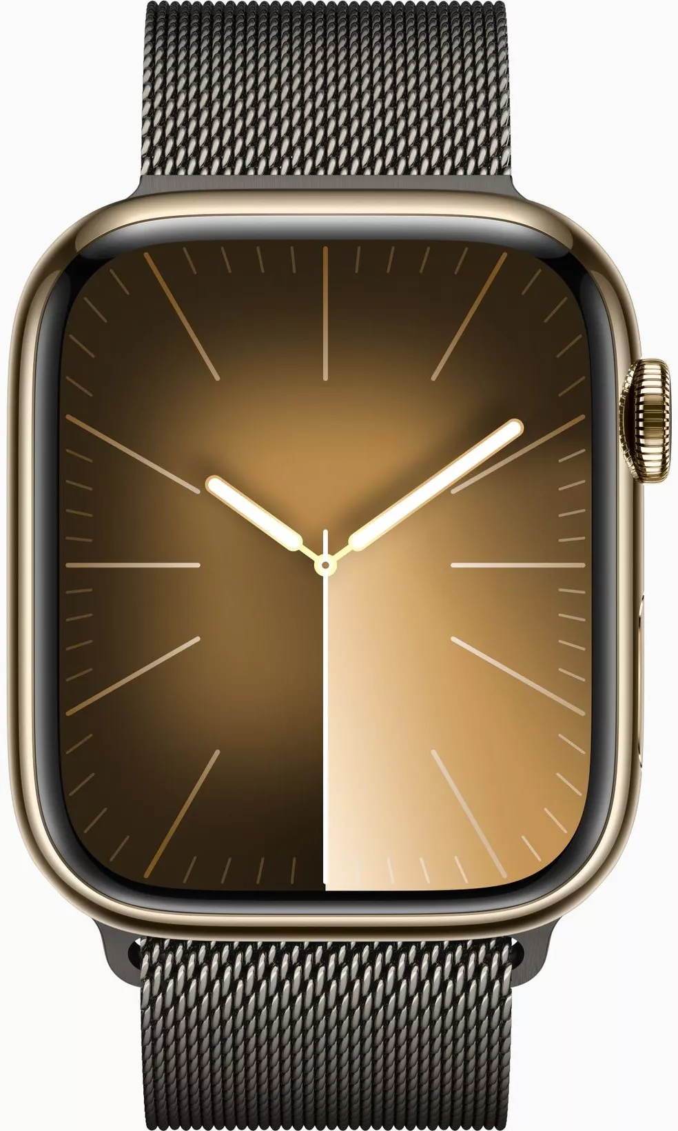 Умные часы Apple Watch Series 9 45 мм Stainless Steel Case GPS + Cellular, Graphite Milanese Loop