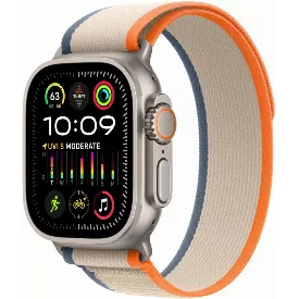 Смарт-часы Apple Watch Ultra 2, 49 мм Titanium Case with Orange/Beige Trail Loop - S/M