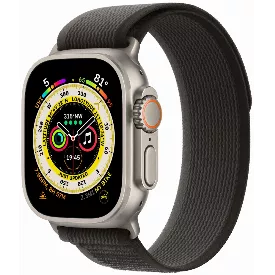 Умные часы Apple Watch Ultra Titanium Case, титановый/черно-серый, M/L, Trail Loop