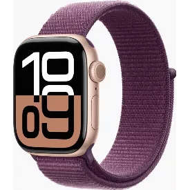 Умные часы Apple Watch Series 10 42 мм Rose Gold Aluminium Case with Plum Sport Loop