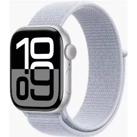 Умные часы Apple Watch Series 10 42 мм Silver Aluminium Case with Blue Cloud Sport Loop