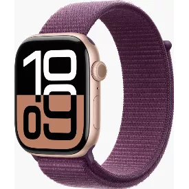 Умные часы Apple Watch Series 10 46 мм Rose Gold Aluminium Case with Plum Sport Loop