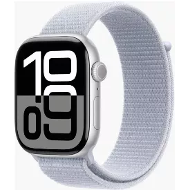 Умные часы Apple Watch Series 10 46 мм Silver Aluminium Case with Blue Cloud Sport Loop