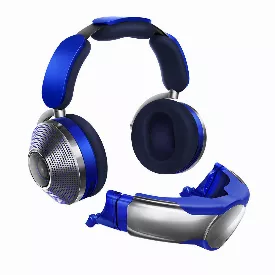 Беспроводные наушники Dyson Zone Headphones с очистителем воздуха, синий/cеребристый