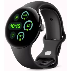 Умные часы Google Pixel Watch 3 41 мм, Wi-Fi, Matte Black Aluminum Case / Obsidian Active Band