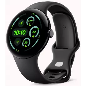 Умные часы Google Pixel Watch 3 45 мм, Wi-Fi, Matte Black Aluminum Case / Obsidian Active Band