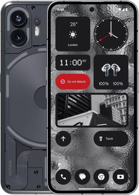 Смартфон Nothing Phone (2), 12.256 ГБ, Dual nano SIM, темно-серый