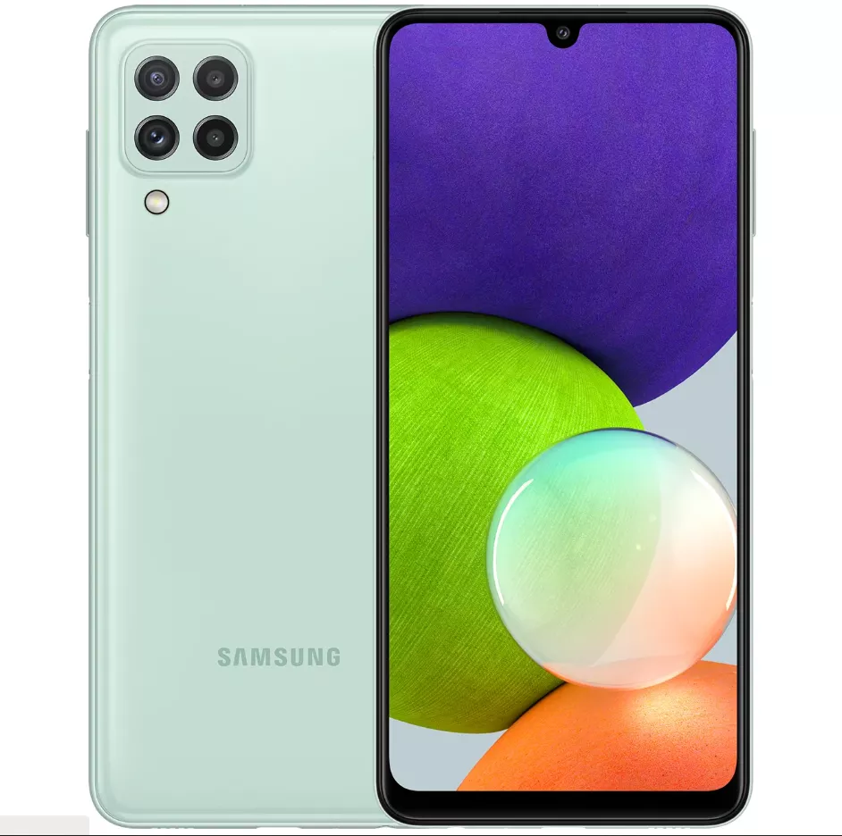 Смартфон Samsung Galaxy A22, 4.128 Гб, мятный