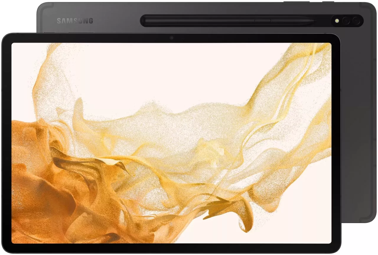 12.4" Планшет Samsung Galaxy Tab S8+, (2022), Wi-Fi + Cellular, 8/256 Гб, стилус, графит